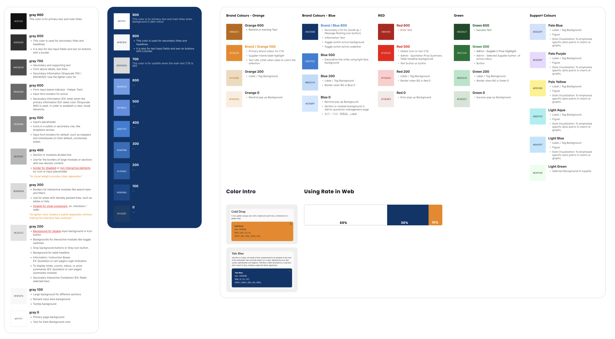 e-metals design system color tokens